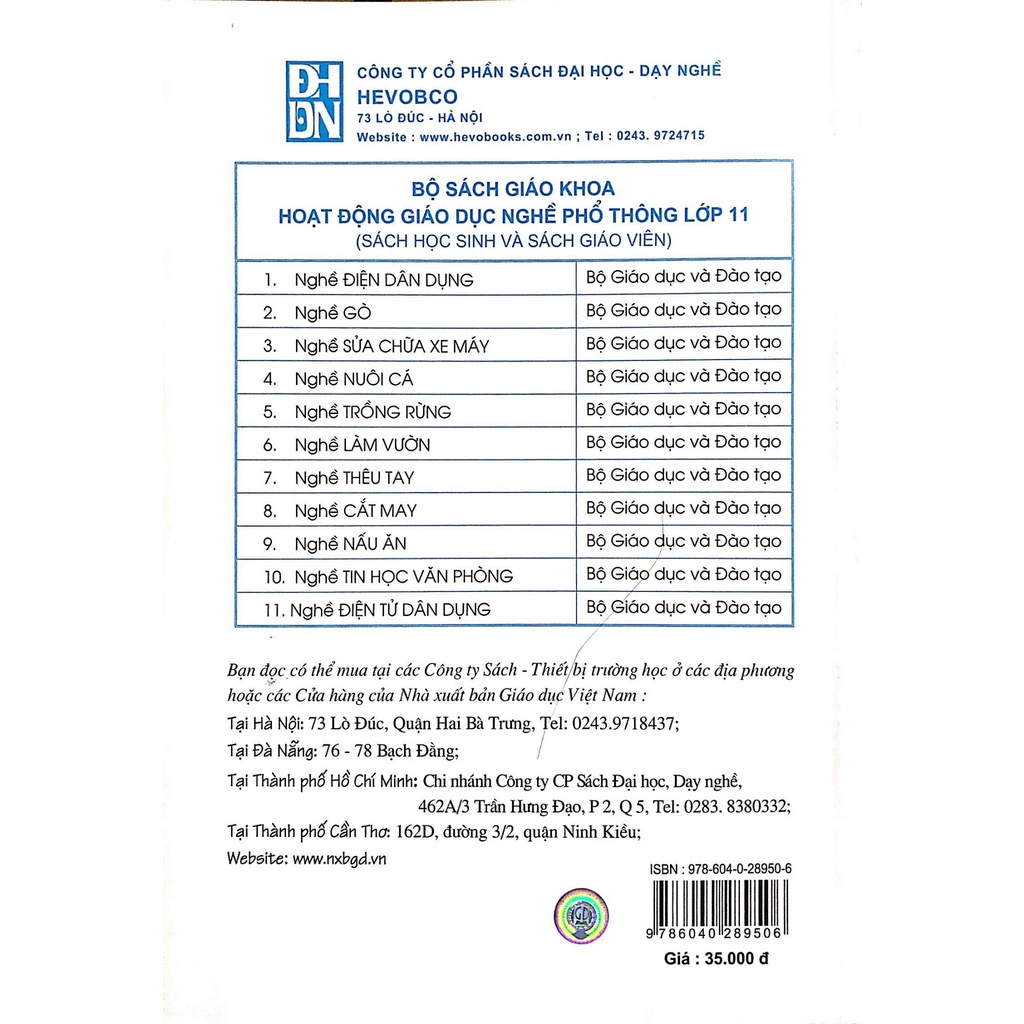 Sách - Hoạt động giáo dục nghề phổ thông nghề điện dân dụng 11