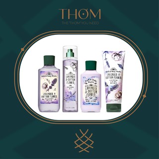 [Auth] Sản Phẩm Tắm Dưỡng Xịt Thơm Toàn Thân Lưu Hương Mịn Da Bath & Body Works - Lavender & Cotton Flower