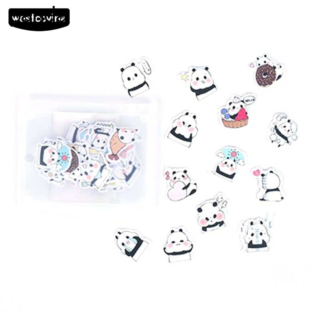 Bộ 40 Miếng Dán Trang Trí Hình Động Vật Đáng Yêu