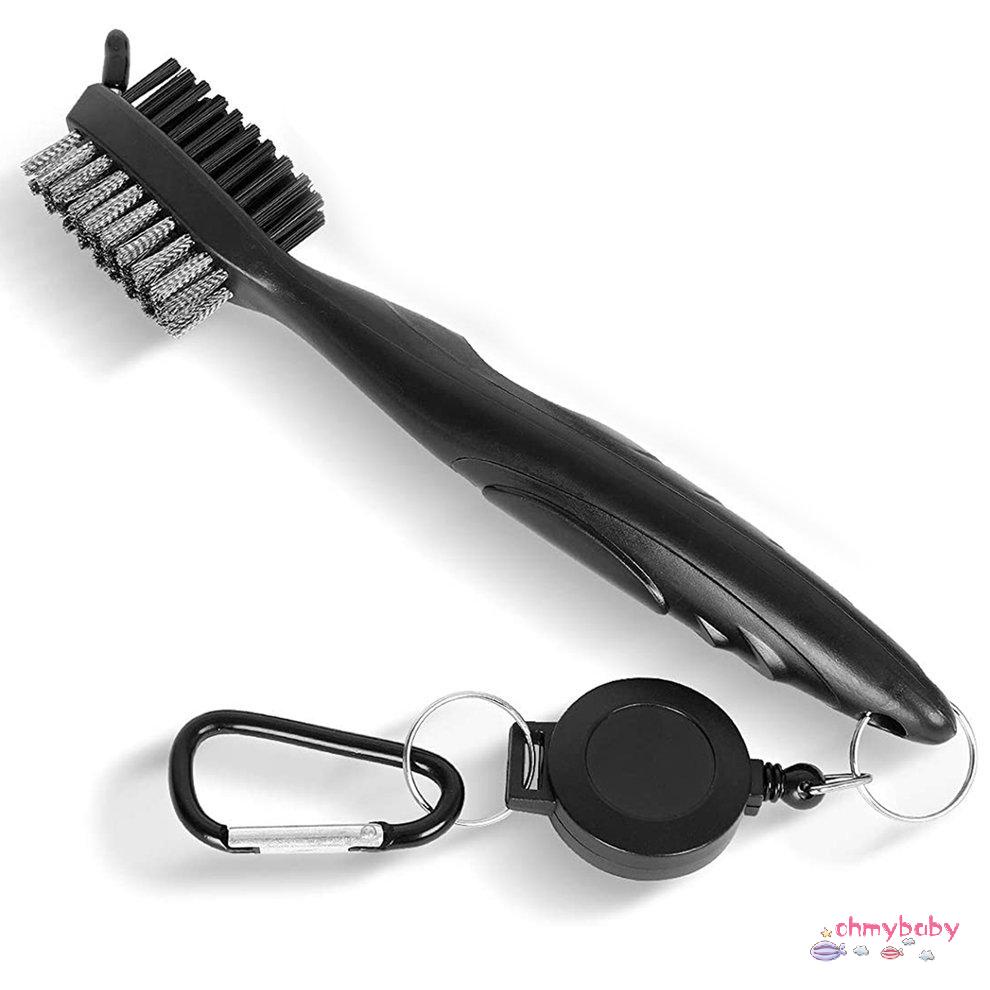 Bàn chải đánh gôn hai mặt làm sạch khăn chơi gôn với bộ dụng cụ vệ sinh câu lạc bộ gôn có móc [8/10]