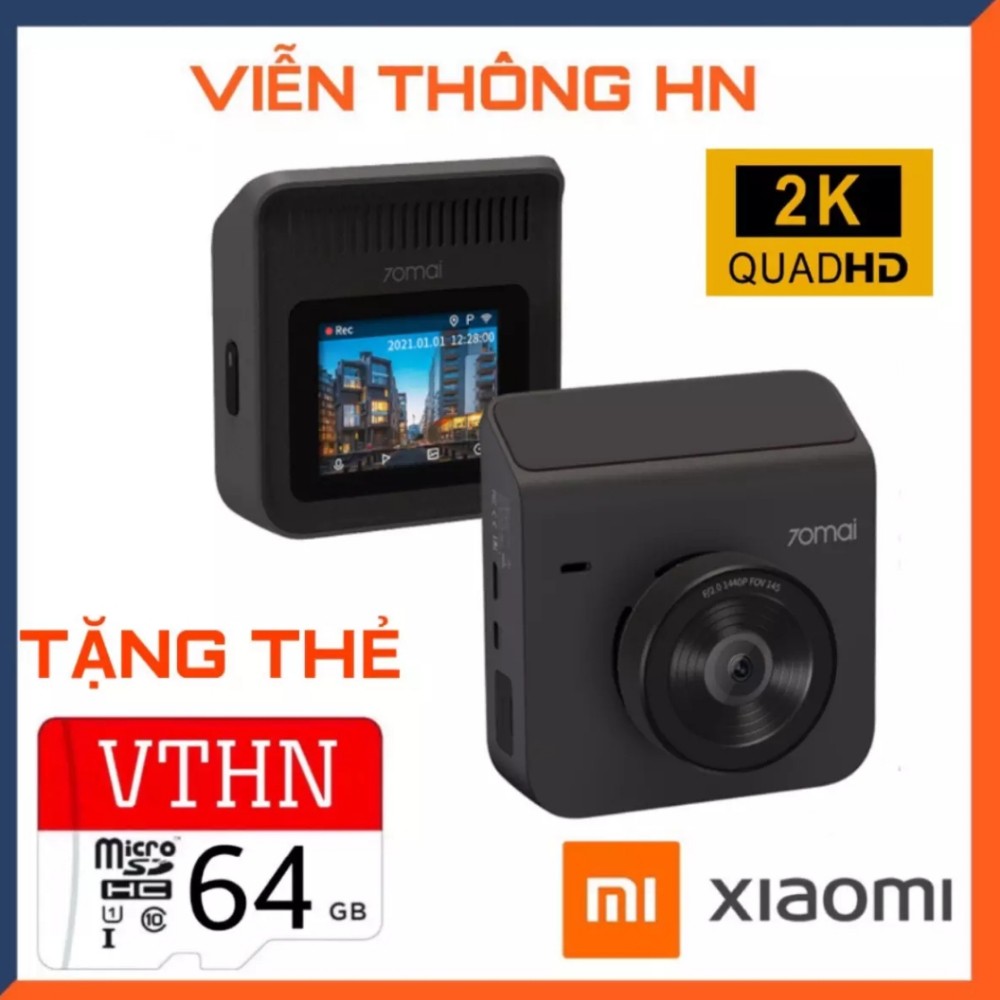 Camera hành trình ô tô Xiaomi 70mai Dash Cam A400 độ nét full hd 2k - camera giám sát cao cấp xe hơi
