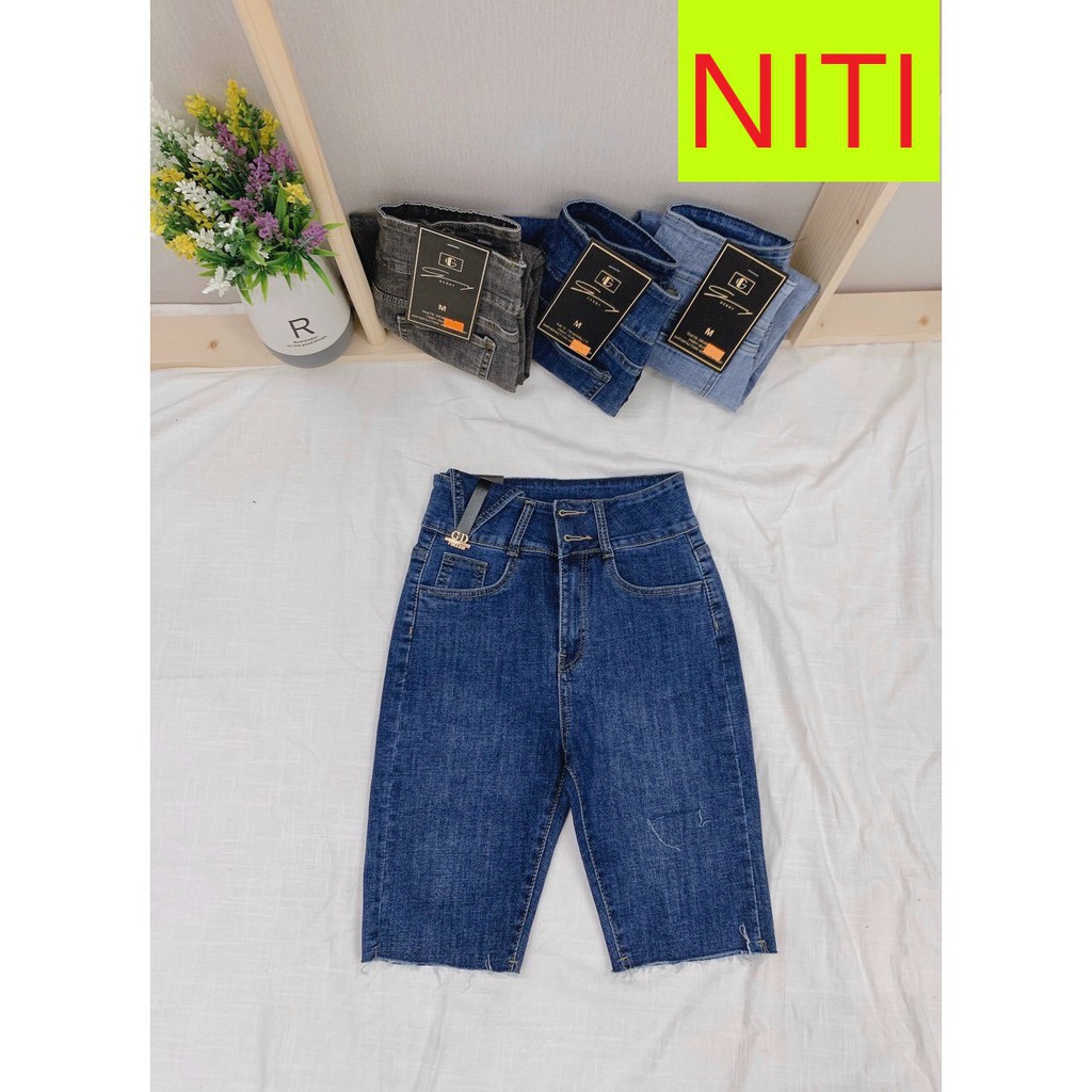 [ NL618 ] QUẦN NGỐ SKINNY LỬNG NỮ LƯNG CAO PHỐI 2 NÚT TAM GIÁC GD RÁCH ĐÙI PHẢI CAO CẤP NITI ĐỦ MÀU XANH, XÁM ་