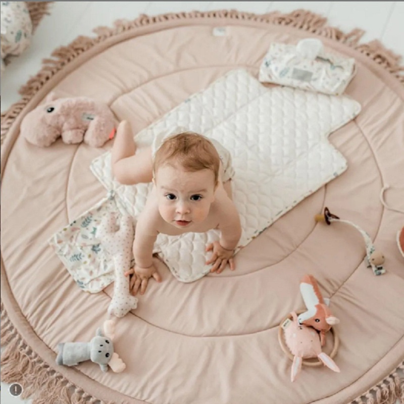 Thảm Cotton Mềm Mại Tiện Dụng Cho Bé Tập Bò