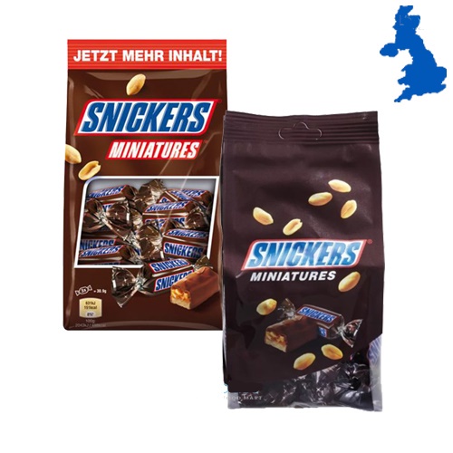 (Rẻ Vô Địch)Kẹo socola Miniatures Snicker 150g