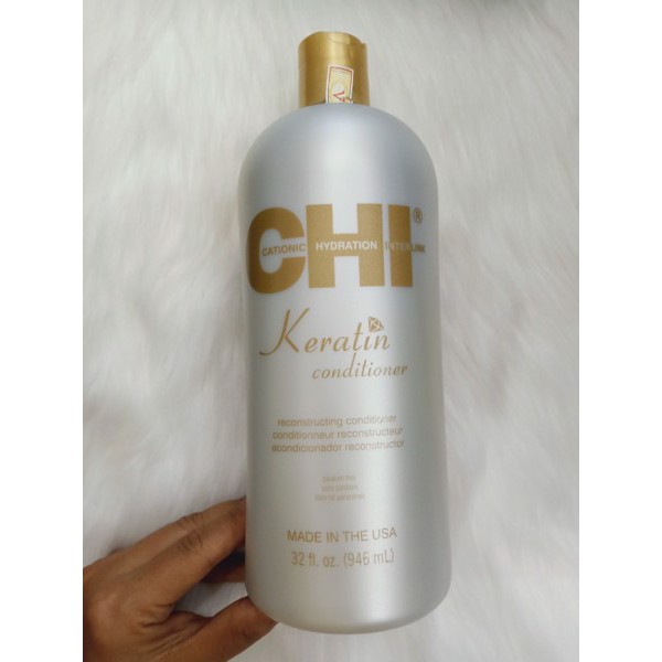 Dầu xả phục hồi CHI Keratin Shampoo 946ml