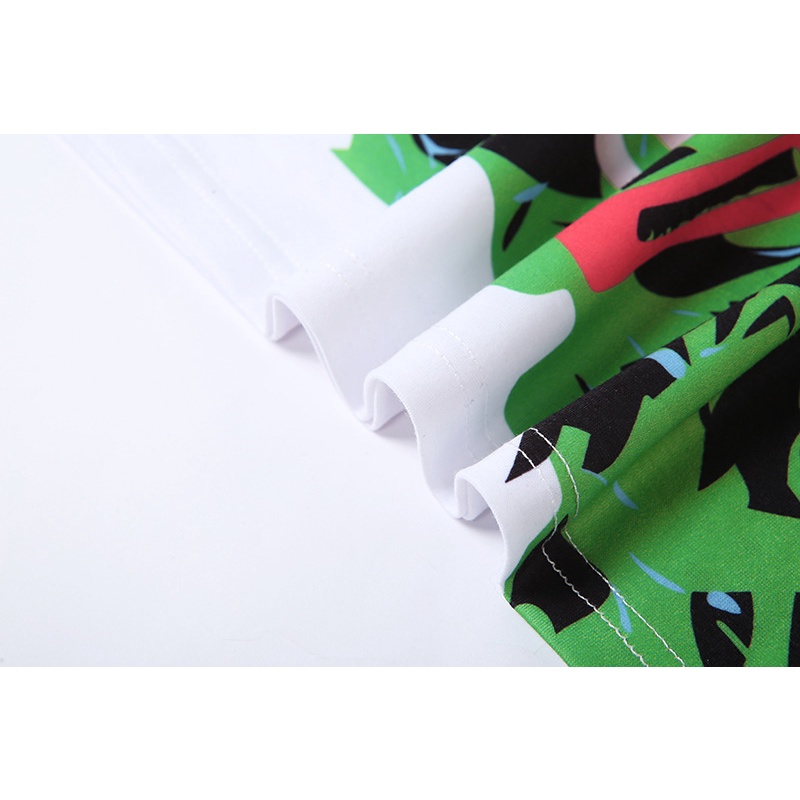 Áo Thun Tay Ngắn Cổ Tròn In Họa Tiết Nghệ Thuật Phong Cách Đường Phố Cho Nữ