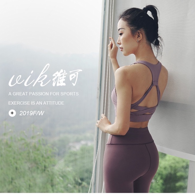 Bộ Đồ Tập Gym / Yoga Cotton Dây Chéo Sau Lưng Cao Cấp T135