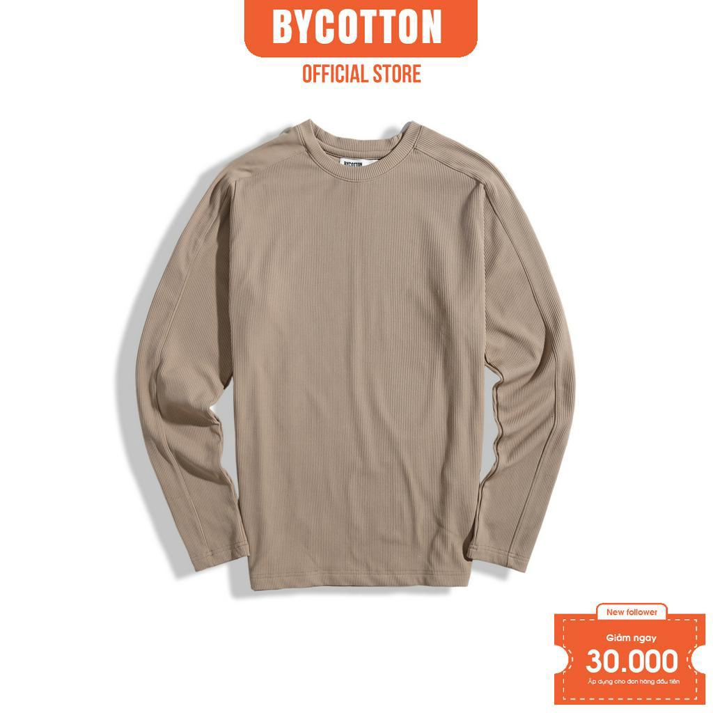 [Mã BYCO50PP giảm ngay 50% đơn 0K] Áo Thun Nam Cao Cấp Tay Dài Coffee Brown Long Sleeve Tee BY COTTON