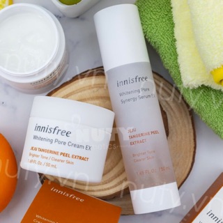 Bộ Dưỡng Trắng Da, Se Lỗ Chân Lông Innisfree Whitening Pore EX Line 🍊🍊🍊(Mẫu mới) 2 sản phẩm