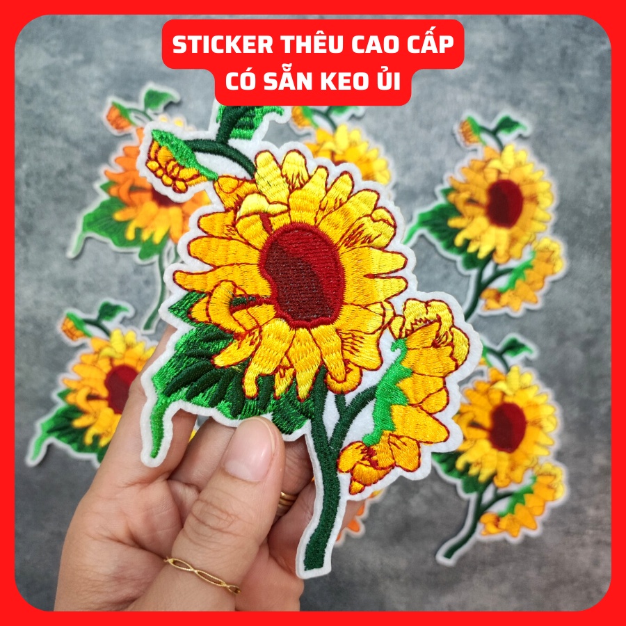Sticker ủi áo Cao cấp - CÓ SẴN KEO ỦI - sticker vải dùng làm miếng vá áo, phụ kiện trang trí quần áo, balo, giày, nón