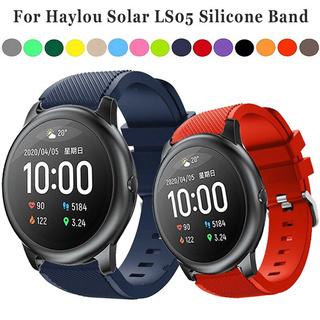 Silicone Dây Đeo Thay Thế Chất Liệu Silicon Màu Trơn Cho Xiaomi Haylou Solar Ls05