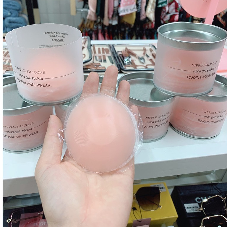 Hộp 10 miếng dán silicon nhũ hoa chống nước dính bền đẹp quyến rũ, miếng dán ti - TinTin888 | BigBuy360 - bigbuy360.vn