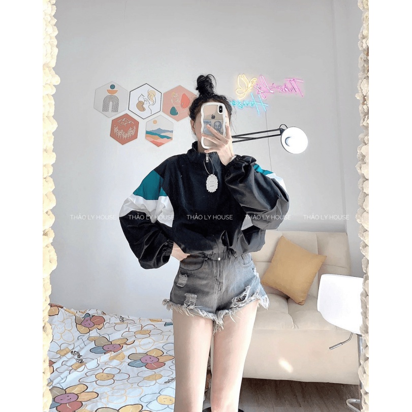 Áo Khoác Dù Nữ Croptop Chất Dù 2 Lớp Form Rộng Cánh Dơi Mặc Đẹp Thoải Mái NEW UNISEX