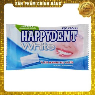 ( Lẻ 1k ) Kẹo Cao Su Trắng Răng Happydent White