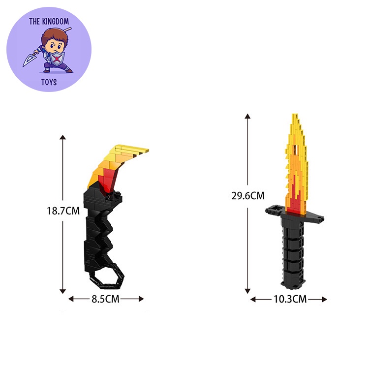 Đồ Chơi Lắp Ráp CSGO Mô Hình Dao Butterfly / M9 Bayonet / Karambit / Bouy