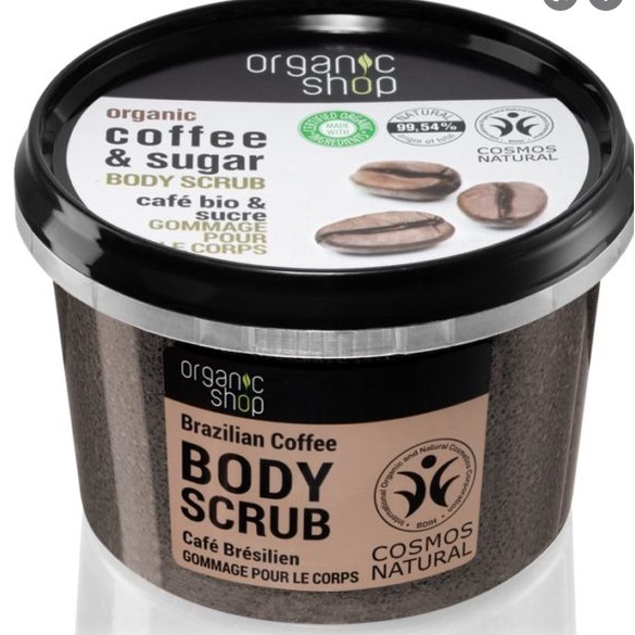 Tẩy Tế Bào Chết Toàn Thân Organic Coffee & Sugar Body Scrub 250ml | WebRaoVat - webraovat.net.vn