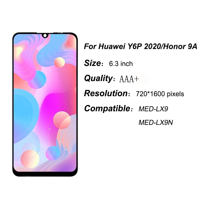 Màn Hình Huawei Y6P 2020 Điện Thoại Cảm Ứng Chất Lượng Cao Thay Thế Chuyên Dụng Cho