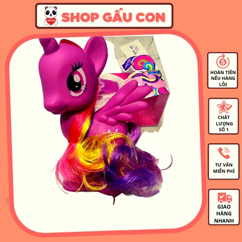 Đồ chơi trẻ em Ngựa Pony- nhân vật phim hoạt hình My Little Pony bằng nhựa cao cấp Gấu Con