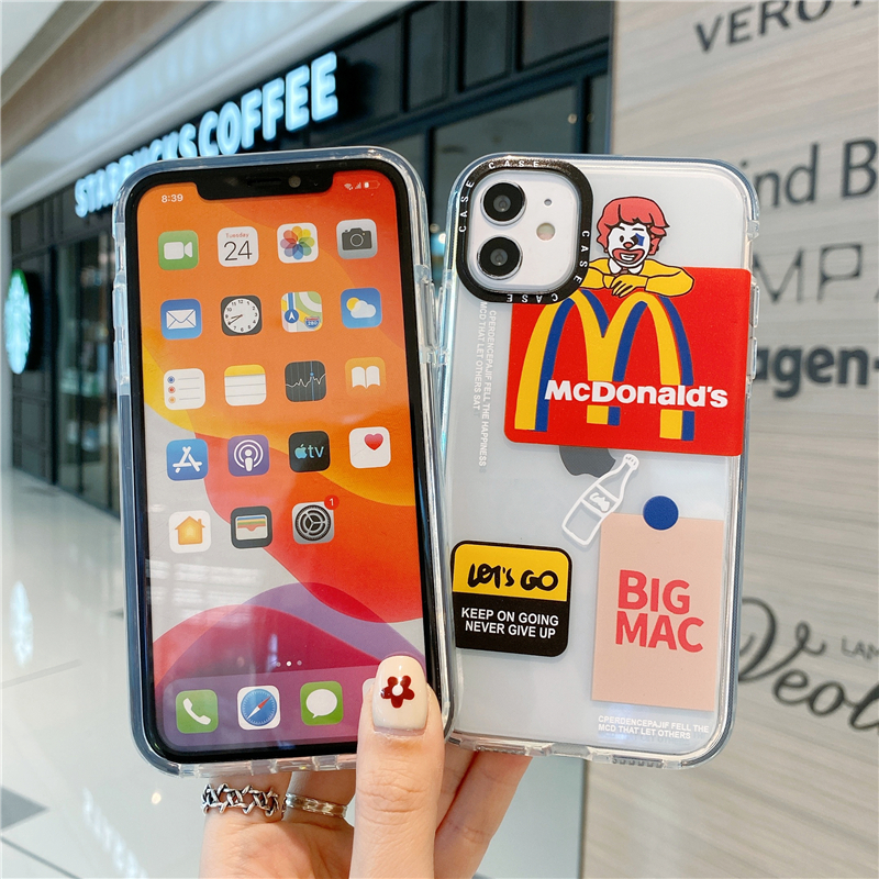 MCDONALD'S Ốp Lưng Phong Cách Trung Hoa Độc Đáo Cho Iphone 12 11 Pro Max Xr Xs Max 8 7 Plus Se 2020