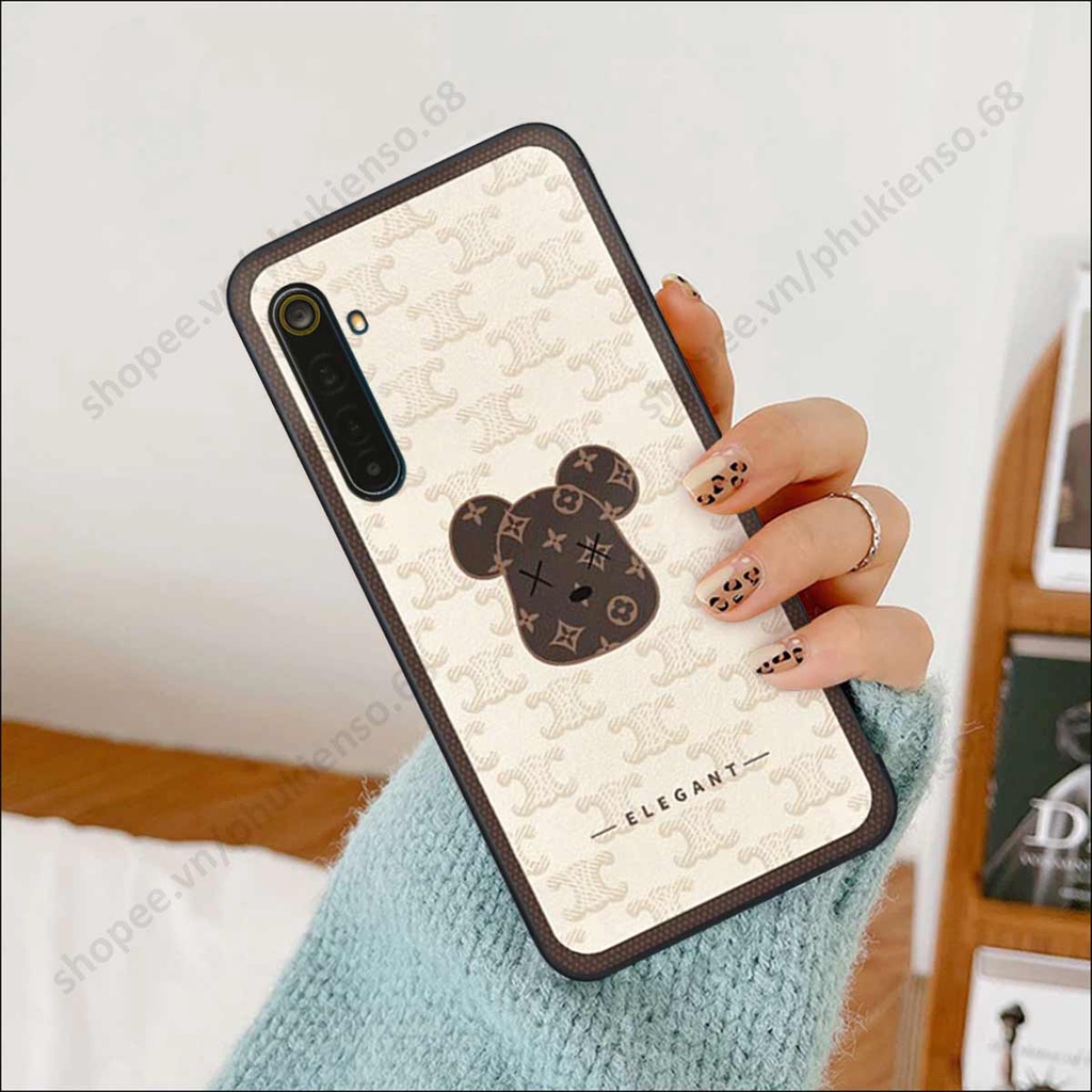 Ốp lưng điện thoại Realme 6 / 6 Pro elegant, gấu be@rbrick cao cấp, vỏ ốp rẻ đẹp