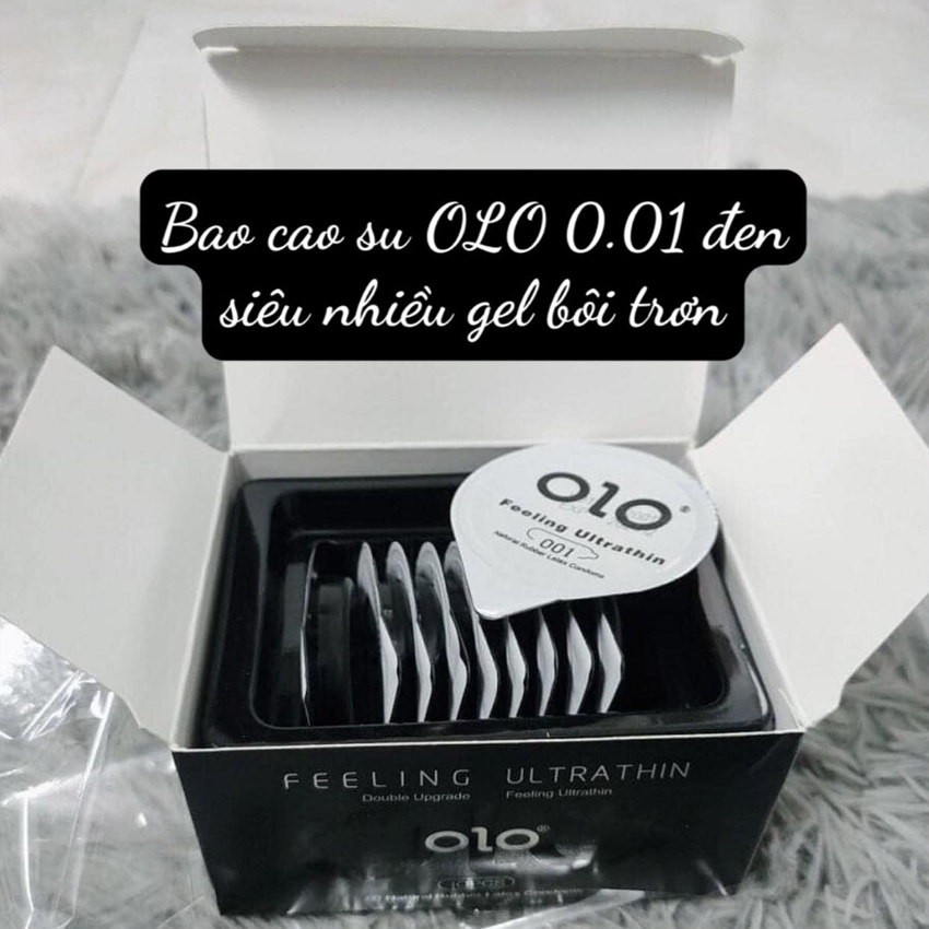 Bao Cao Su Olo 0.01 – Bcs Siêu Mỏng, Kéo Dài Thời Gian, Gân Gai & Nhiều Gel Bôi Trơn Tăng Cảm Xúc. Chính Hãng 100%