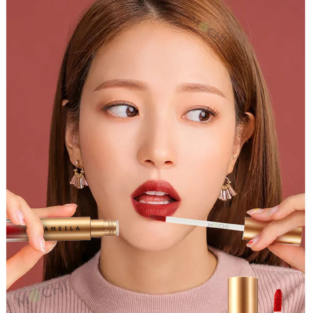 Son Kem Tint Lì Lameila Velvet Lip Glaze Chất Nhung Mịn Bền Màu Môi Lâu Trôi Chính Hãng MOCHI SHOP