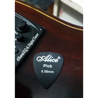 Miêng pick gảy đàn guitar- ukulele nhập khâu Alice 0.58mm