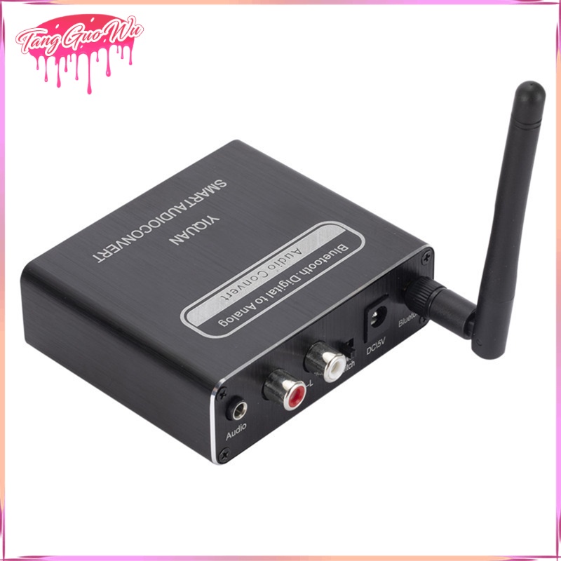 Digital to Analog Audio Converter MP3 WAV WMA Microphone Audio Decoder Digital Optical for Mobile Music Active Speakers Desktop Powered