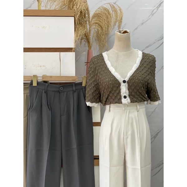 Quần vải suông 908 hàng quảng châu chất cắt hàn Mao Mao Boutique