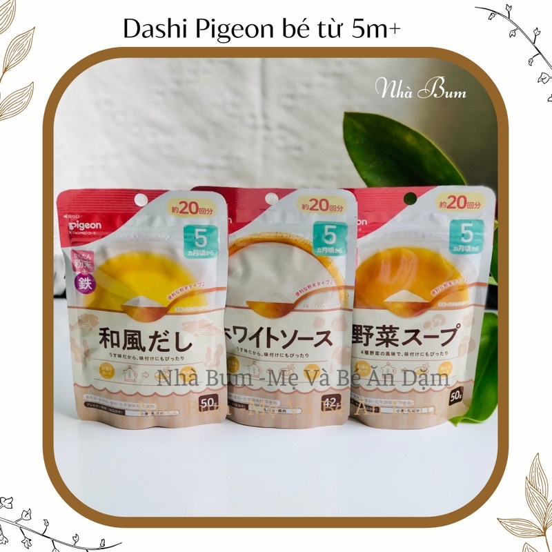Bột Dashi Pigeon cho bé 5 tháng - có thể dùng nêm