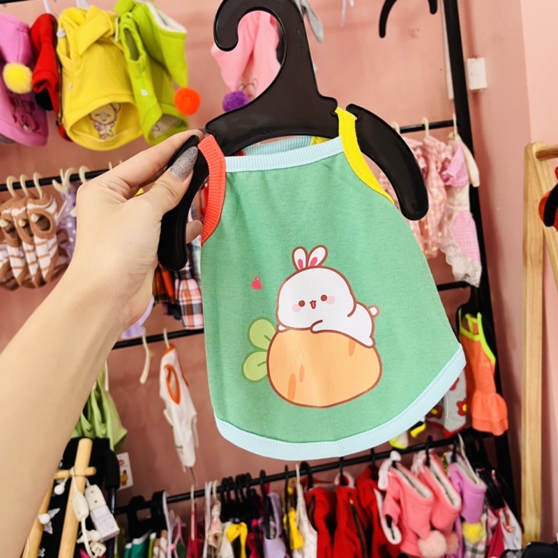 Áo Cotton Thời Trang Xuân Hè Xinh Xắn Dành Cho Thú Cưng