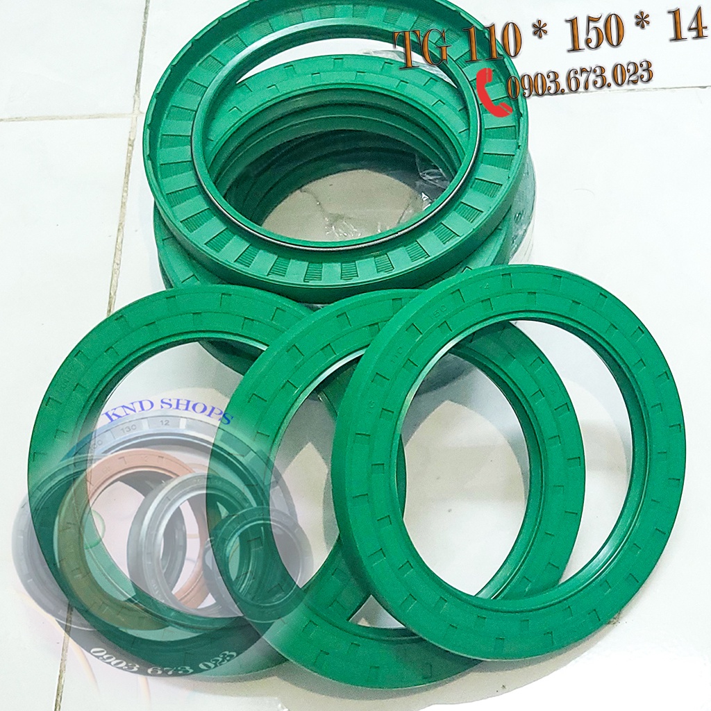 Phớt dầu Janite TG 110*150*14, Phớt chặn nhớt trục hộp giảm tốc chuyên cho máy cán thức ăn và sản xu