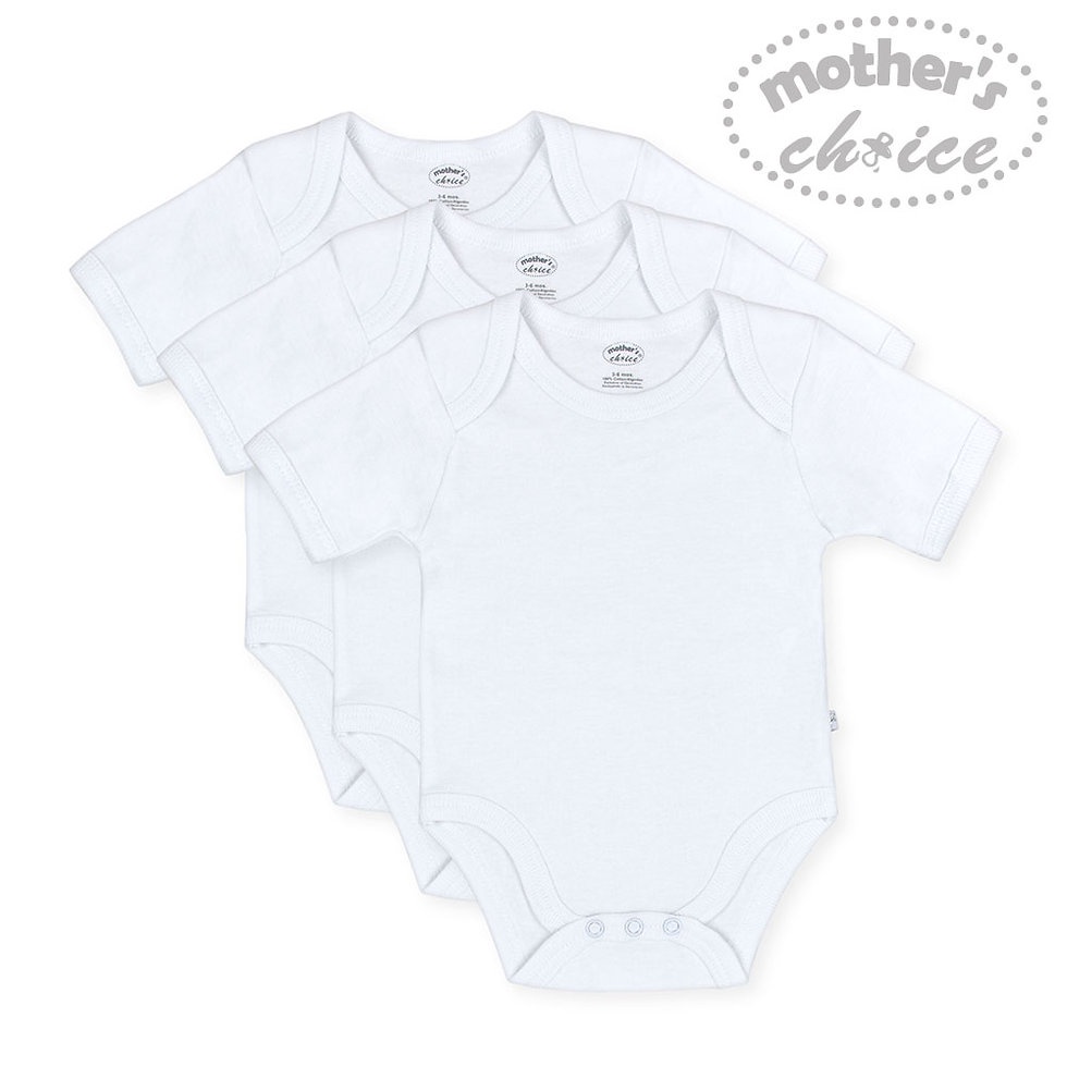 Bodysuit cho bé trai bé gái màu trắng Mother's Choice - chất liệu 100% cotton mềm mại thoáng mát TS2827