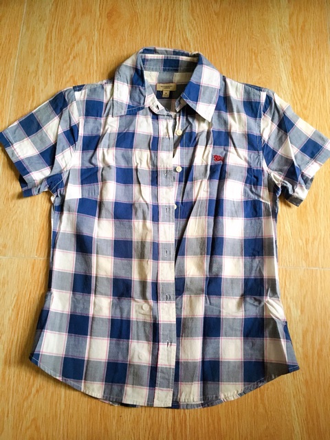 Áo sơ mi nữ vnxk caro áo kẻ size S size M