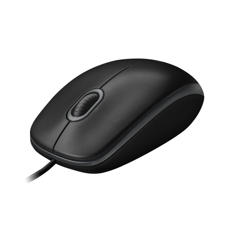 Chuột quang có dây Logitech B100 (Đen)