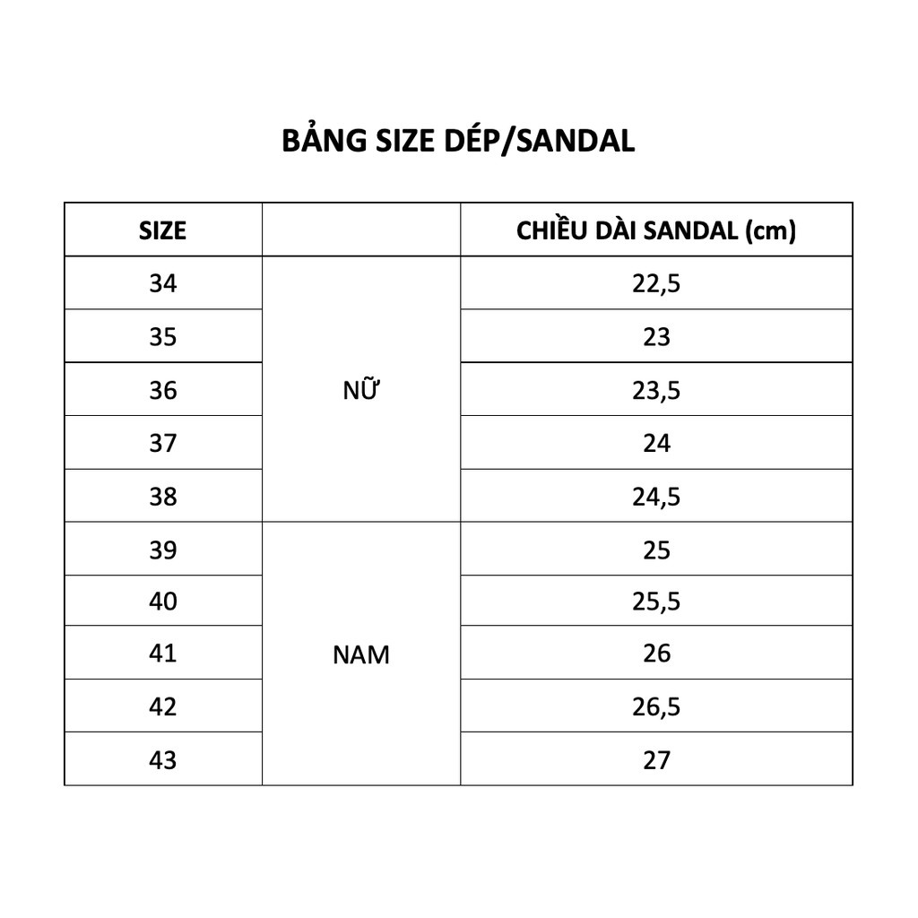 Dép Sandan Nam Nữ,Sandal Học Sinh Quai Ngang,FULL Size Nam Nữ (Đế cao 3cm)