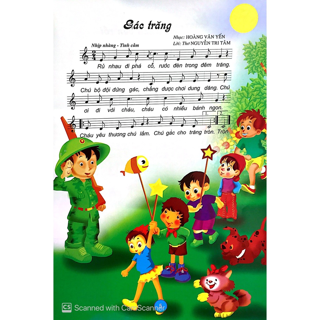 Sách Bài Hát Dành Cho Trẻ Mầm Non - Chủ Đề Thiên Nhiên Đất Nước