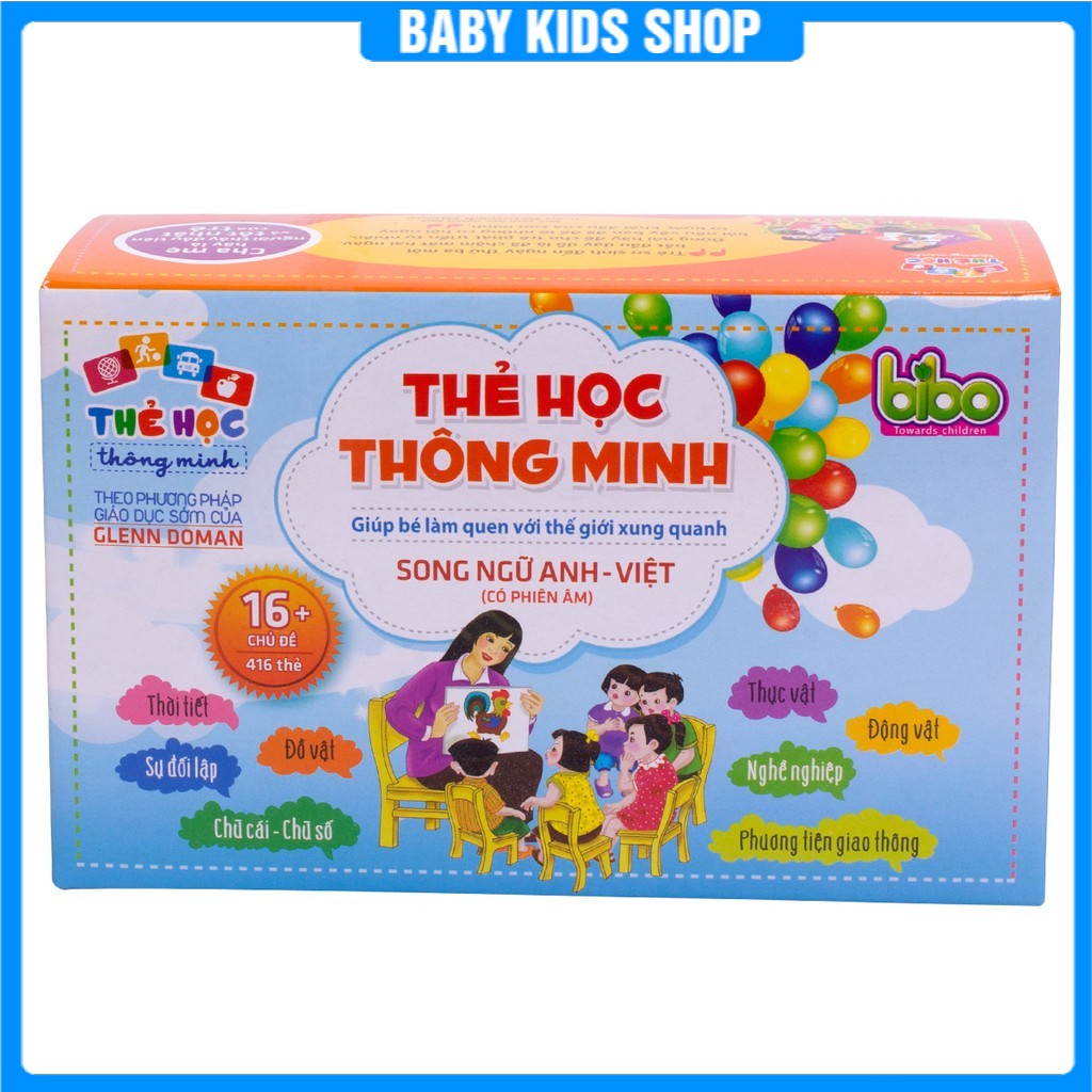 Combo sỉ 6 Bộ thẻ học thông minh