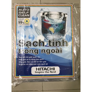 Miếng dán máy giặt Hitachi - Tem dán máy giặt Hitachi (mẫu 1)