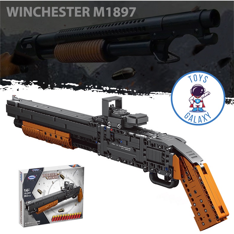 Đồ Chơi Lắp Ráp PUBG Mô Hình Súng Sóc Lọ Winchester M1897 Trong Game CSGO Cảnh Sát Quân Đội XB24001