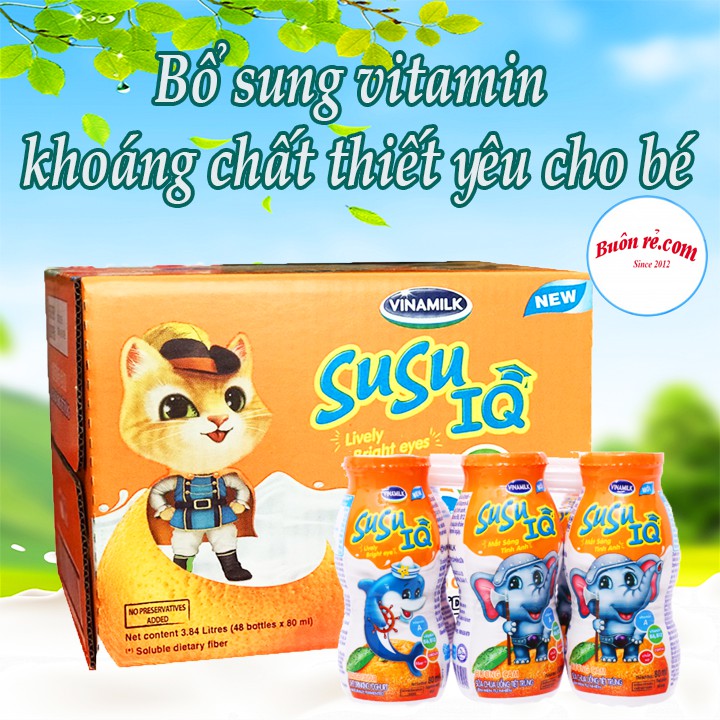 1 thùng sữa susu (48 chai) thơm ngon, bổ dưỡng - Buôn rẻ 01239