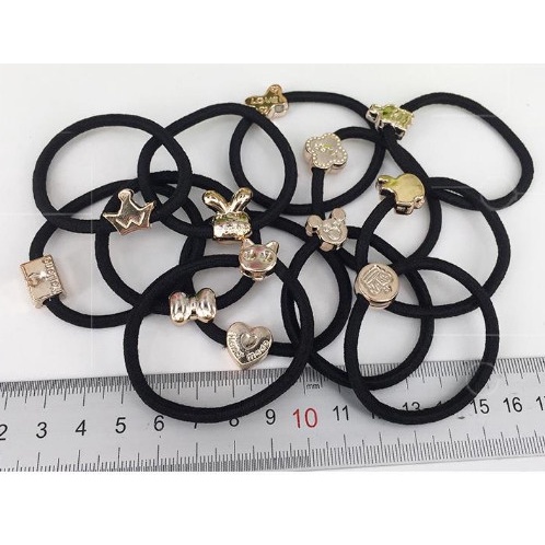 Dây Cột Tóc Hình Mèo Chuột Vương Miện Nơ Ngẫu Nhiên Cho Nữ   KT028