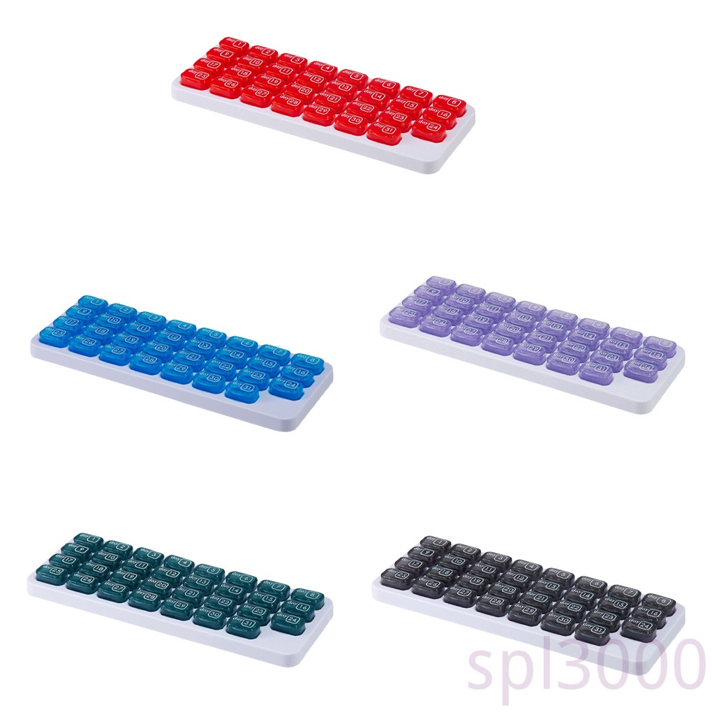 Hộp đựng thuốc chia ngăn 31 ngày tiện dụng