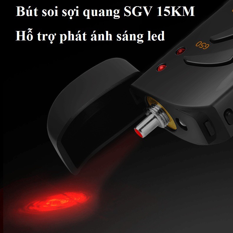 Bút dò lỗi sợi quang SGV 15km sử dụng pin sạc mẫu mới 2019