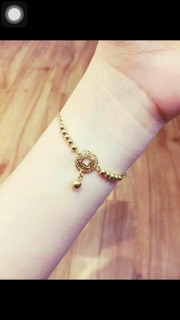 Lắc tay bạc Xi vàng 10k