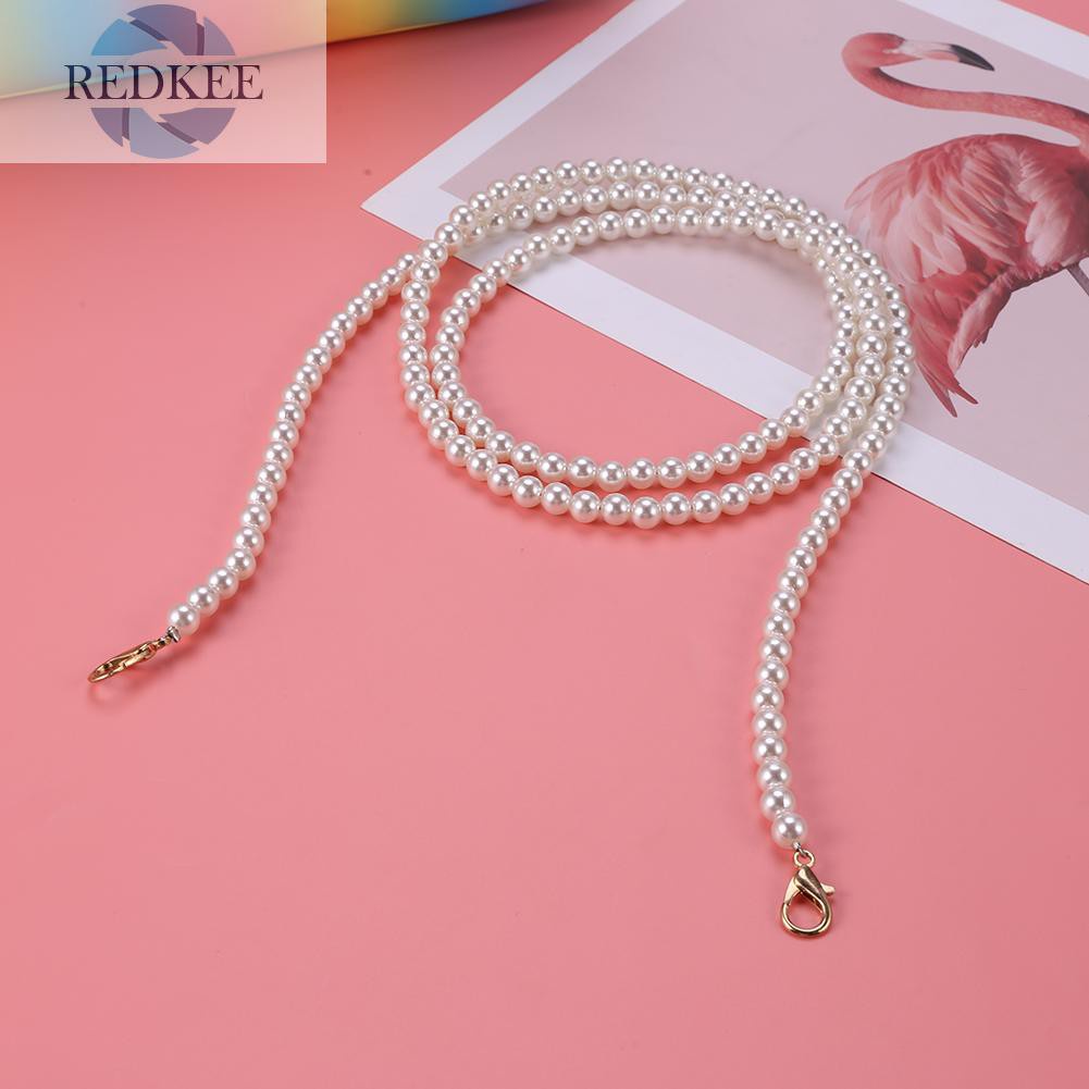Dây Đeo Túi Xách Đính Hạt Ngọc Trai Thời Trang Cho Nữ