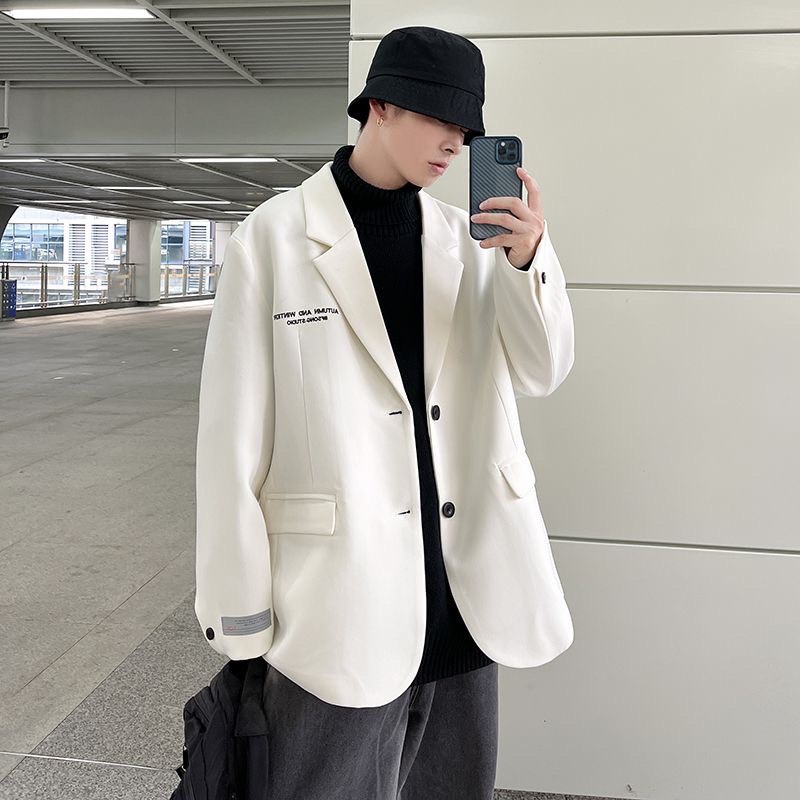 Áo Khoác Blazer Nam Nữ Form Rộng Dài Tay Thời Trang Unisex Basic Cổ Vest ,Phong Cách Hàn Quốc