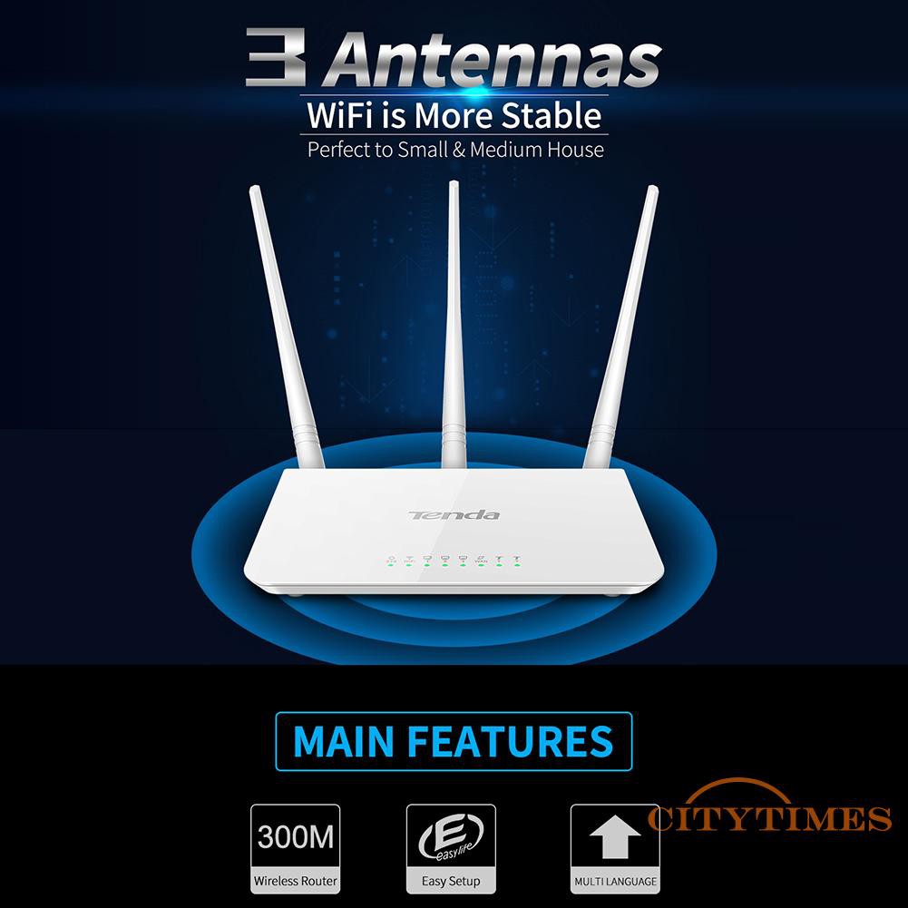 Thiết Bị Phát Wifi Ci Tenda F3 2.4g 300m Với 3 Ăng Ten | WebRaoVat - webraovat.net.vn