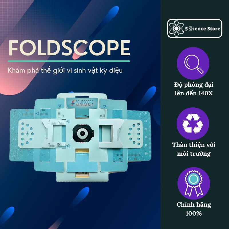 Kính Hiển Vi Giấy Foldscope - Khám Phá Thế Giới Vi Sinh Vật Kỳ Diệu