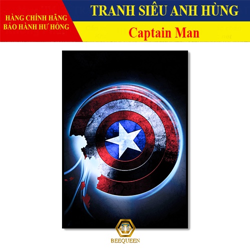 [MS26-51] Tranh Siêu Anh Hùng Captain Man - Tranh Treo Tường  Captain Man